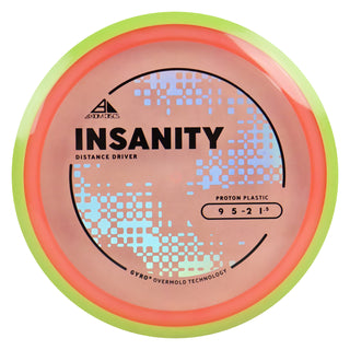Axiom Discs Project Lab Coat Proton Insanity Distance Driver 9/5/-2/1.5 Pink/Yellow 167 grams