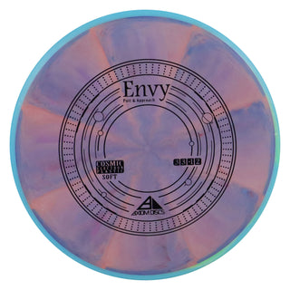 Axiom Disc Golf Cosmic Electron Envy Soft Putter 3/3/0/2 Purple Pink/Blue 172 grams