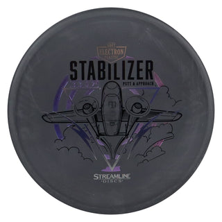 Streamline Disc Golf Electron Stabilizer Soft Putter 3/3.5/0/2.5 Black/Indigo Pink 172 grams