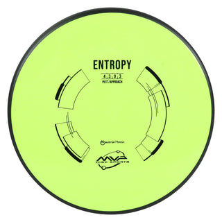 MVP Disc Golf Neutron Entropy Putter 4/3/0/3 DayGlo 175 grams