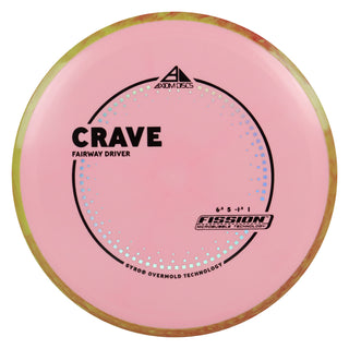 Axiom Discs Project Lab Coat Fission Crave Fairway Driver 6.5/5/-1.5/1 Pink/Red Yellow 153 grams