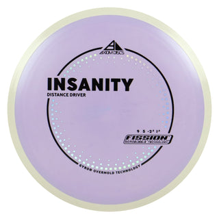 Axiom Discs Project Lab Coat Fission Insanity Distance Driver 9/5/-2.5/1.5 Purple/White 147 grams