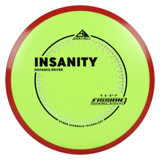 Axiom Discs Project Lab Coat Fission Insanity Distance Driver 9/5/-2.5/1.5 DayGlo/Red 154 grams