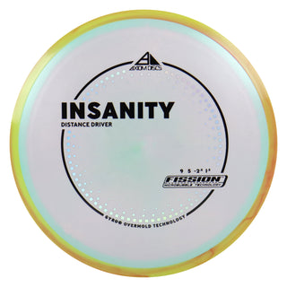 Axiom Discs Project Lab Coat Fission Insanity Distance Driver 9/5/-2.5/1.5 Blue Pink/Yellow Red 147 grams