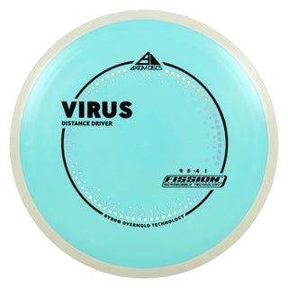 Axiom Discs Project Lab Coat Fission Virus Distance Driver 9/5/-4/1 Light Blue/White 149 grams