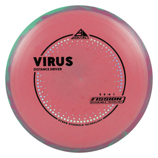Axiom Discs Project Lab Coat Fission Virus Distance Driver 9/5/-4/1 Red/Teal Pink 159 grams