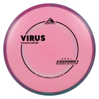 Axiom Discs Project Lab Coat Fission Virus Distance Driver 9/5/-4/1 Pink/Storm Blue Pink 167 grams
