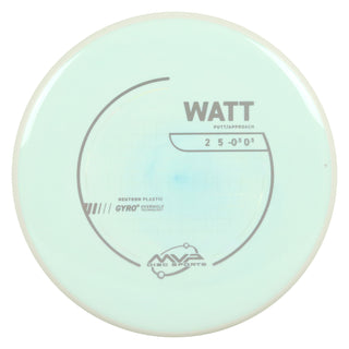 MVP Discs Sports Project Lab Coat Neutron Watt Putt and Approach 2/5/-0.5/0.5 Powder Blue 167 grams