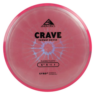 Axiom Discs Project Lab Coat Plasma Crave Fairway Driver 6.5/5/-1/1 Pink/Pink Purple 168 grams