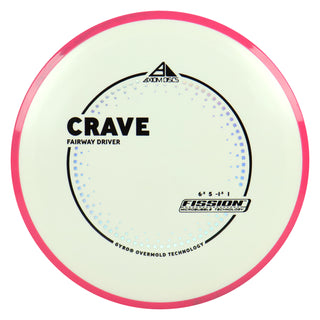 Axiom Discs Project Lab Coat Fission Crave Fairway Driver 6.5/5/-1.5/1 White/Pink 146 grams