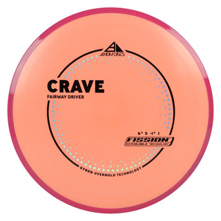 Axiom Discs Project Lab Coat Fission Crave Fairway Driver 6.5/5/-1.5/1 Peach/Pink 138 grams