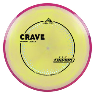 Axiom Discs Project Lab Coat Fission Crave Fairway Driver 6.5/5/-1.5/1 Dark Yellow/Dark Pink 137 grams