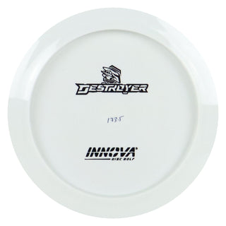 Innova Disc Golf Star Destroyer All White Bottom Stamp Driver 12/5/-1/3 Black Stamp 171 grams