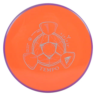 Axiom Disc Golf Neutron Tempo Putter 4/4/0/2.5 Orange/Purple 169 grams