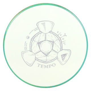 Axiom Disc Golf Neutron Tempo Putter 4/4/0/2.5 White/Aqua Blend 173 grams