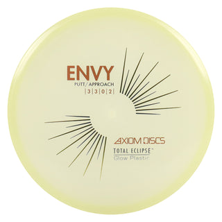 Axiom Disc Golf Total Eclipse Glow 2.0 Envy Putter 3/3/0/2 Green Glow 2.0 Plate/Green Glow 2.0 Rim 172 grams