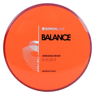 Axiom Disc Golf Neutron Balance Simon Lizotte Edition Midrange 5/5/0/2 Orange/Red Blend 176 grams