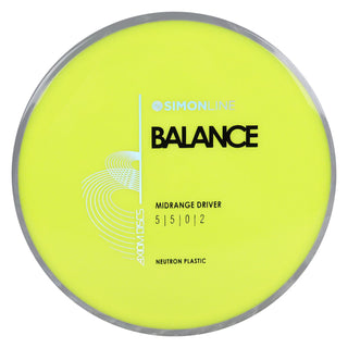 Axiom Disc Golf Neutron Balance Simon Lizotte Edition Midrange 5/5/0/2 Yellow/Grey Marble 176 grams
