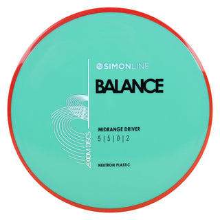 Axiom Disc Golf Neutron Balance Simon Lizotte Edition Midrange 5/5/0/2 Teal/Red 176 grams