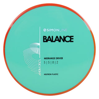 Axiom Disc Golf Neutron Balance Simon Lizotte Edition Midrange 5/5/0/2 Teal/Orange Blend 177 grams
