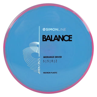 Axiom Disc Golf Neutron Balance Simon Lizotte Edition Midrange 5/5/0/2 Storm Blue/Pink Grey 176 grams