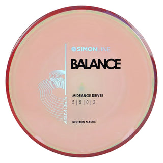 Axiom Disc Golf Neutron Balance Simon Lizotte Edition Midrange 5/5/0/2 Tan/Red Blend 175 grams