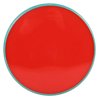 Axiom Disc Golf Neutron Tempo Putter 4/4/0/2.5 Blank Red (No Stamp)/Teal Blend 175 grams