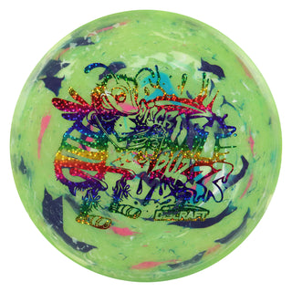 Discraft Disc Golf Jawbreaker Light Weight Buzzz Midrange 5/4/-1/1 Light Green/Rainbow Stars 123g