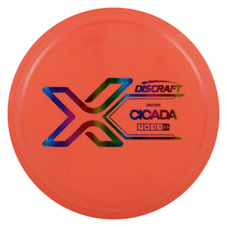 Discraft Disc Golf X Line Cicada Fairway Driver 7/6/-1/1 Burnt Orange/Rainbow 173-174g