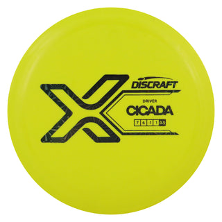 Discraft Disc Golf X Line Cicada Fairway Driver 7/6/-1/1 Yellow/Black Prisms 173-174g