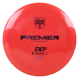 Discmania Disc Golf Premier Q-Line DD3 Distance Driver 12/6/-1/2 Red/Lavender 174 grams