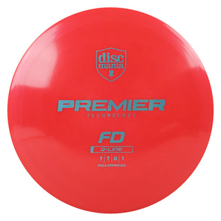 Discmania Disc Golf Premier Q-Line FD Fairway Driver 7/7/0/1 Red/Slate 174 grams
