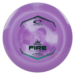Latitude 64 Disc Golf Royal Grand Fire Midrange Disc 5/3/0/3 Purple/Green 174 grams