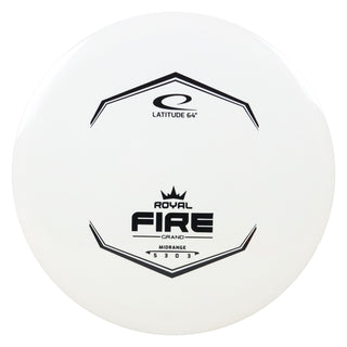 Latitude 64 Disc Golf Royal Grand Fire Midrange Disc 5/3/0/3 White/Black 175 grams