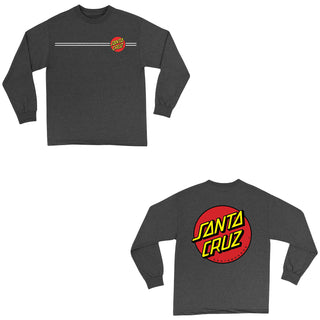 Santa Cruz Longsleeve Shirt Classic Dot Charcoal Heather