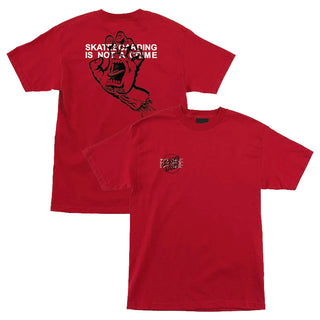 Santa Cruz Shirt Crime Hand Red Mens