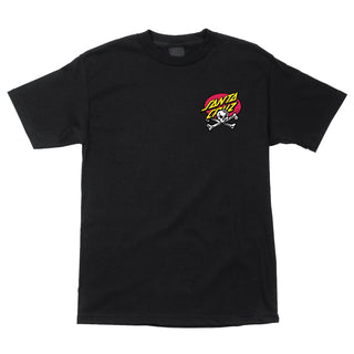 Santa Cruz Skateboards Shirt Meek OG Slasher Hand Pigment Black