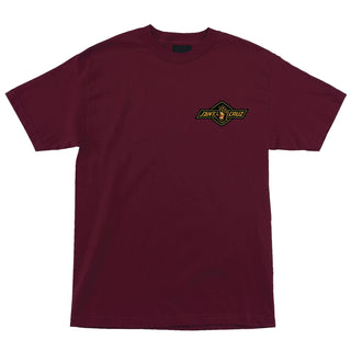 Santa Cruz Skateboards Shirt Screaming Insignia Burgundy