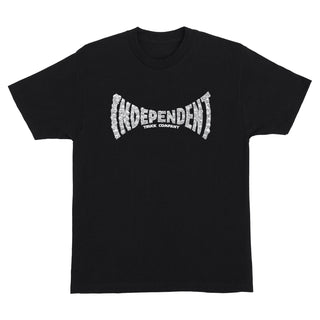 Independent Skateboard T-Shirt Skull Span Black