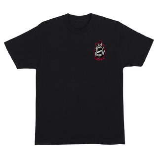 Santa Cruz Skateboards Shirt Screaming Fire Oval Black