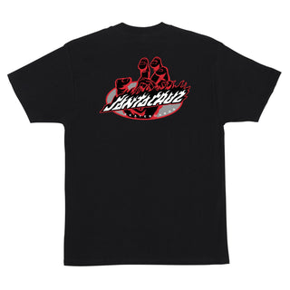 Santa Cruz Skateboards Shirt Screaming Fire Oval Black
