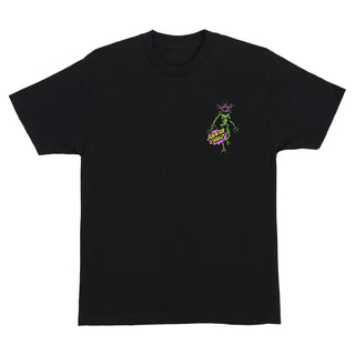 Santa Cruz x Stranger Things Shirt Demogorgon Dot Black