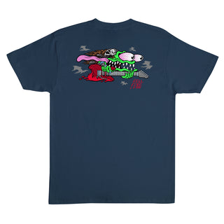 Santa Cruz x Stranger Things Shirt Eddie Slasher Blue Dusk