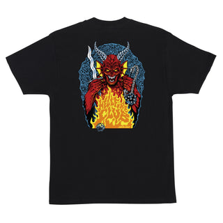 Santa Cruz x Stranger Things Shirt Hellfire Pit Black