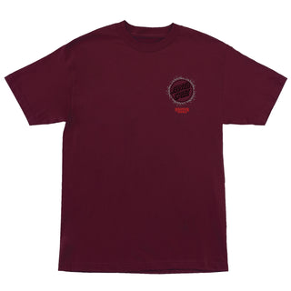 Santa Cruz x Stranger Things Shirt Hellfire Pit Maroon