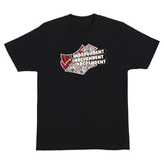 Independent Trucks Shirt Sticker Pile Black