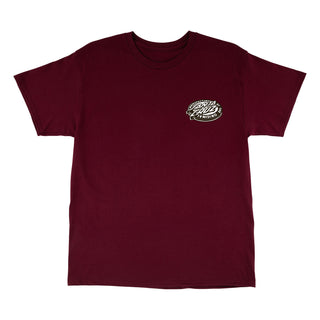 Santa Cruz Skateboards Shirt Natas Sketch Panther Maroon