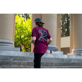 Santa Cruz Skateboards Shirt Natas Sketch Panther Maroon