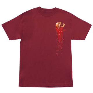Creature Skateboards Shirt Cannibal Corpse Cardinal Red
