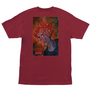 Creature Skateboards Shirt Cannibal Corpse Cardinal Red